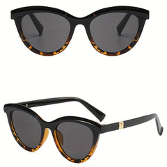 Vintage Cat Eye Sunglasses Big Frame Leopard Sunshade Eyeglasses