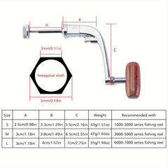 1pc Metal Rocker Arm Grip Fishing Reel Parts 3 Sizes Replacement