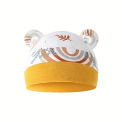 3pcs Bear Ears Infant Hats Baby Boy Girl Toddler Hats Beanie Cap