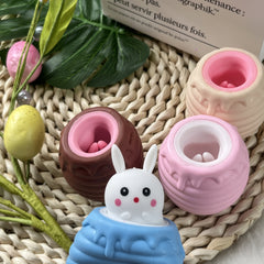 Honey Pot Rabbit Squeeze Toy Colorful Novelty Gift for Halloween & Parties