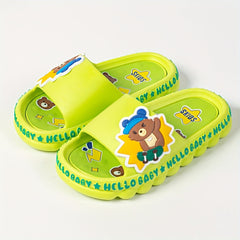 Boys Cartoon Open Toe Slippers Non Slip Lightweight Slippers