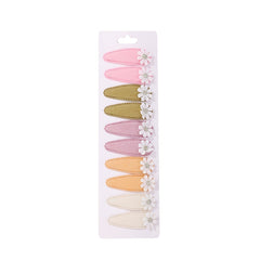 10pcs Small Daisy Hair Clips Side Bangs Clip Headwear Hair Accessories