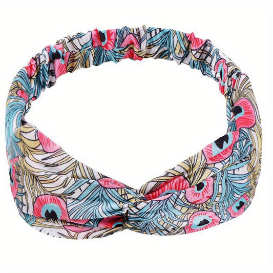 Women's Cross Leather Hair Bands Multicolor Bundle