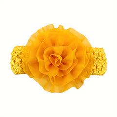 Chiffon Flower Baby Headscarf for 0-2 Year Olds