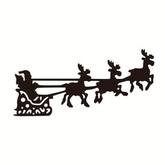 1pc Christmas Style Christmas Deer Pull Old Man Metal Cutting Dies Stencils