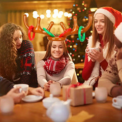 Inflatable Antlers Christmas Hat Kids & Adults Game Props