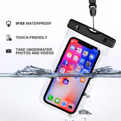 2pcs Waterproof Phone Bag Outdoor Swimming Rafting Beach Camping Drifting