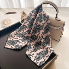 Paisley Print Bandana Square Scarf Neckerchief Head Wrap Hair Accessories