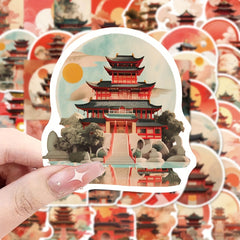 50pcs National Style Palace Series Graffiti Stickers DIY Sticker Pack