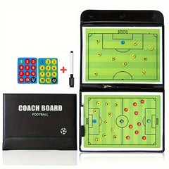 Foldable Magnetic Football Basketball Training Board Soccer Coaching Clipboard