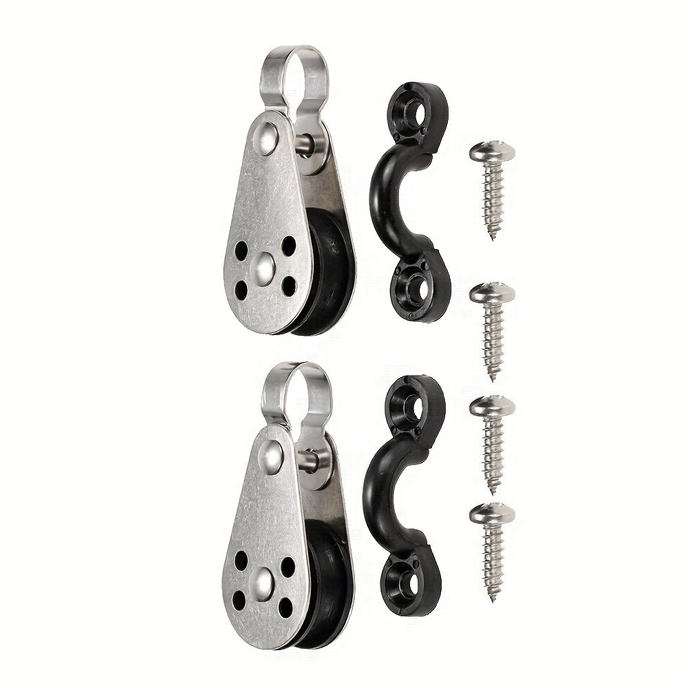 Stainless Steel Pulley Set for Kayak Boat Marine