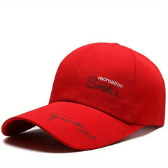 Canvas Extended Brim Baseball Cap Men's Women's Sunblock Hat
