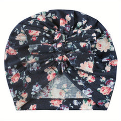 Small Floral Kelp Knot Baby Hat For Boys And Girls