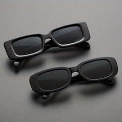 Square Frame Sunglasses Vintage Eyewear With Glasses Case