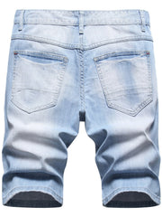 Men's Distressed Denim Shorts Casual Street Style Summer Wear