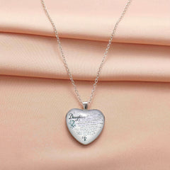 Love Heart Crystal Pendant Necklace for Daughter
