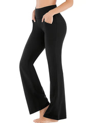 Bootcut Yoga Pants With Pockets For Women Running Workout Flare Leggings