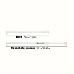 Telescopic Curtain Rod for Bathroom and Bedroom Punch-Free