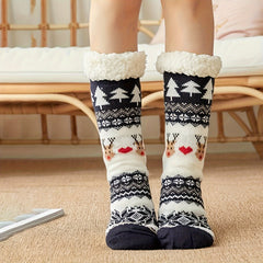 Plush Warm Socks Thickened Soft Slipper Socks Cozy Sleep Socks