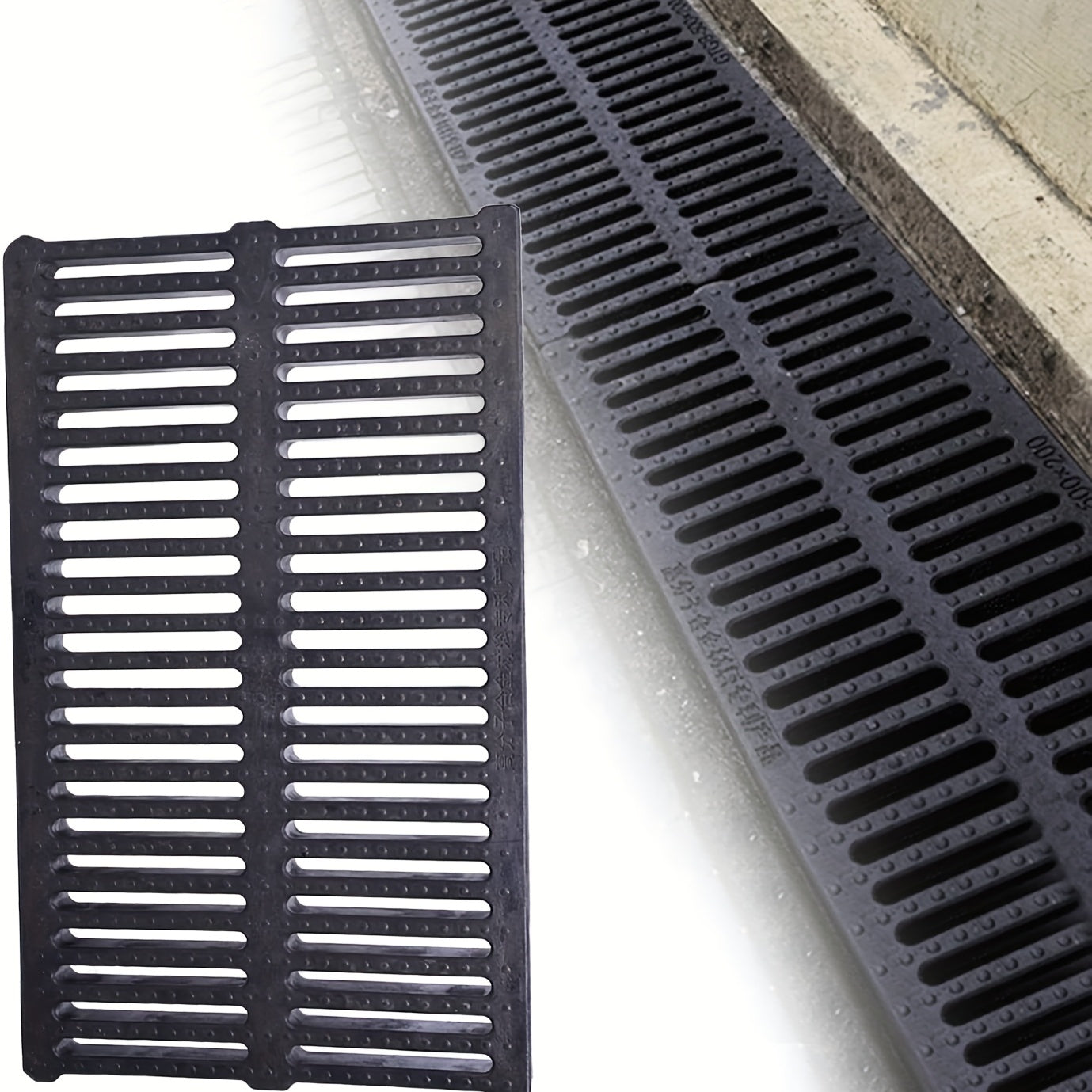 High Molecule Sewer Cover Resin Filter Board Rainwater Grille Rectangle Drain