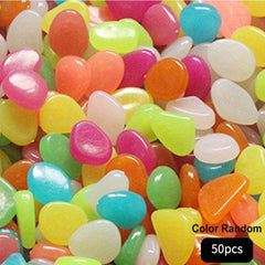 50 Glow in the Dark Garden Pebbles - Magical Garden Decor