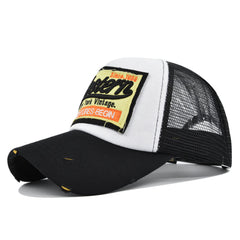Men's Embroidered Mesh Baseball Cap Adjustable Trucker Sun Hat