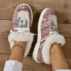 Women's Winter Snow Boots Plus Plush Warm Flat Shoes