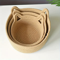 Cat's Ears Steamed Bread Storage Basket - Home & Office Decoration