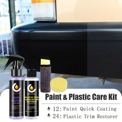 Car Plastic Restore Coating & Ceramic Kit
