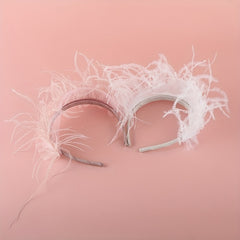 Girls Feather Hair Hoop Princess Headwear Hair Accessories