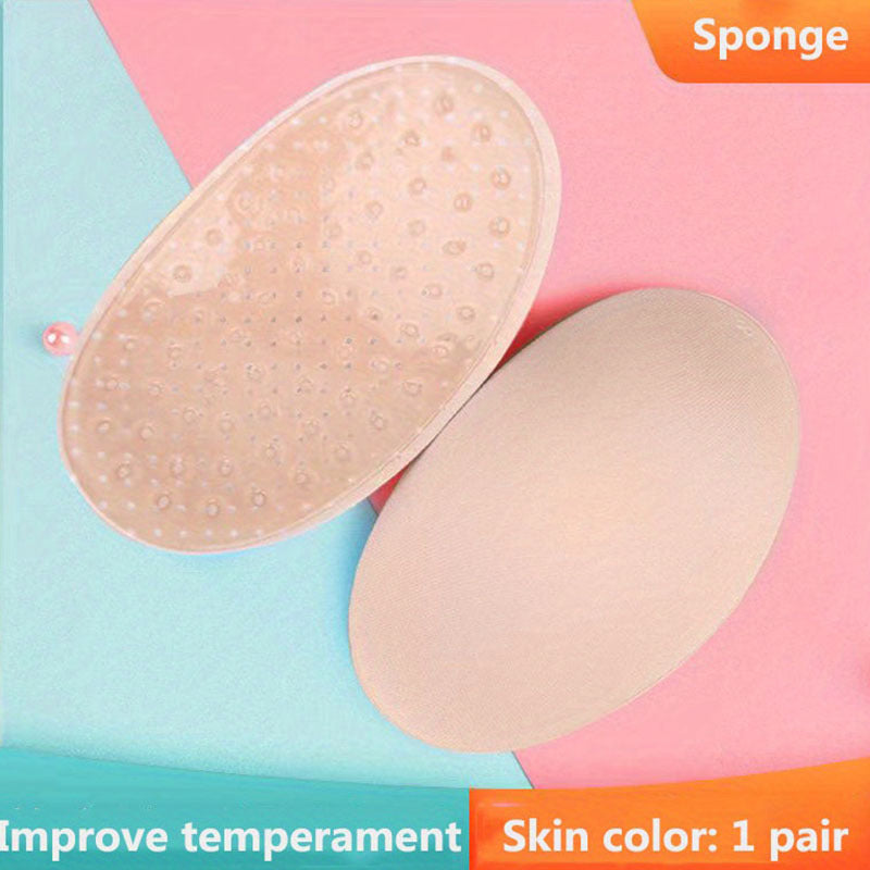 Invisible Silicone Shoulder Pads Soft Non slip Self adhesive Bra Strap Cushions