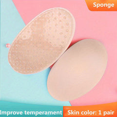Invisible Silicone Shoulder Pads Soft Non slip Self adhesive Bra Strap Cushions