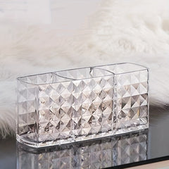 Vintage Makeup Brush Holder Organizer Clear Container Storage