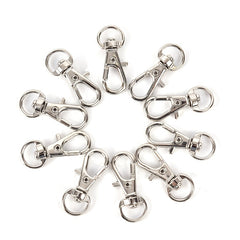 10pcs Mini Aluminum Keychain Snap Spring Clip Hook Carabiner