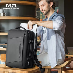 18 Cm Laptop Backpack Raincoat Male Bag USB Recharging Anti-thief Travel