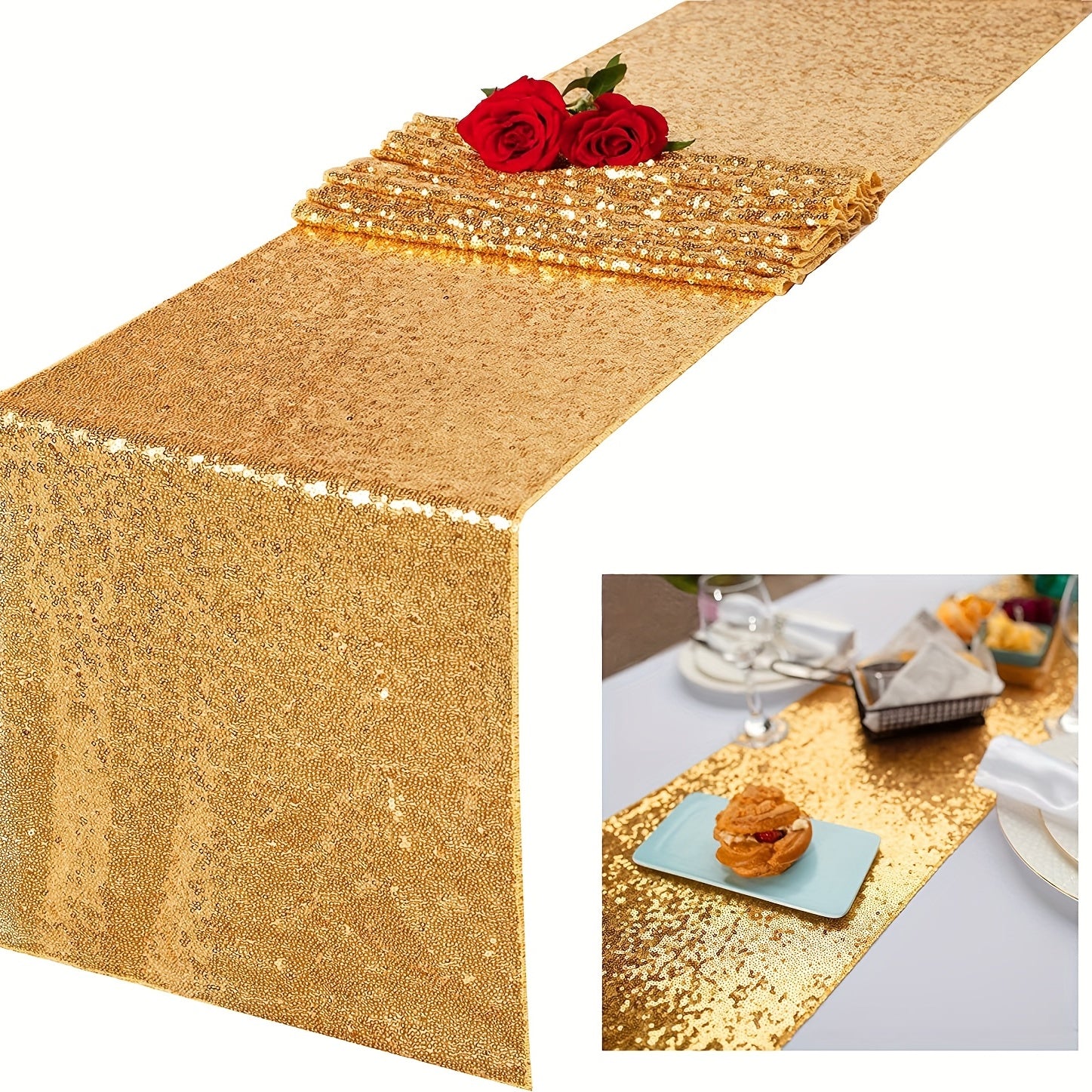 Sequin Table Runner for Celebrations - Elegant and Stylish - 1pc