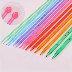 Crystal Sweater Needle Stick Set 14pcs Straight & Loop Knitting Kit 4mm 10mm