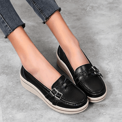 Platform Loafers Slip On Shoes Non Slip Outdoor Casual Shoes