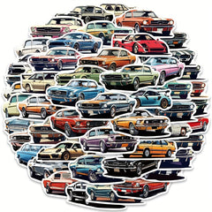 50pcs Car JDM Stickers For Luggage Guitar Skateboard Motorcycle DIY