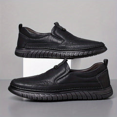 Men's Comfy Non slip PU Leather Loafer Shoes