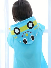 Boys Cartoon Animal Pattern Raincoat Kids Stylish Waterproof Clothes