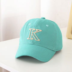 Kids Baseball Cap K Embroidery Sun Protection Sunshade Hat