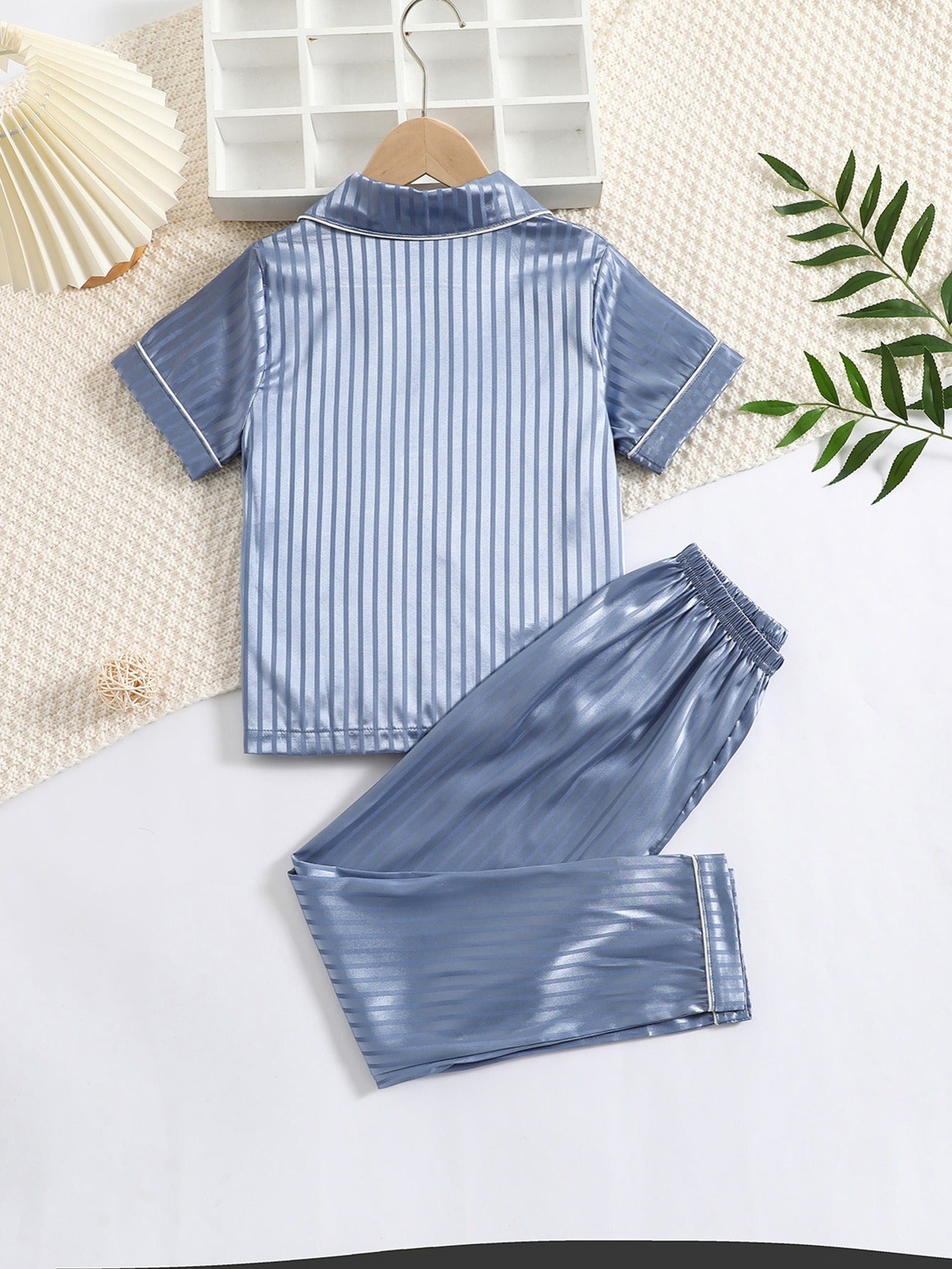 Boys 2pc Short-Sleeve Trousers Loungewear Set