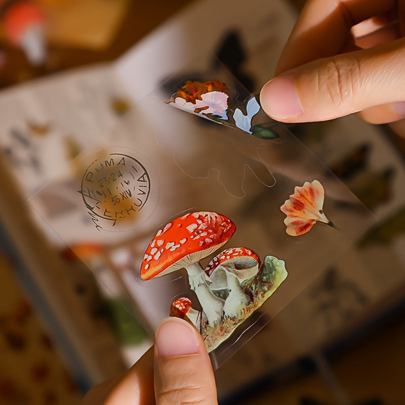 100pcs Butterfly and Plant DIY Journal Decoration Stickers
