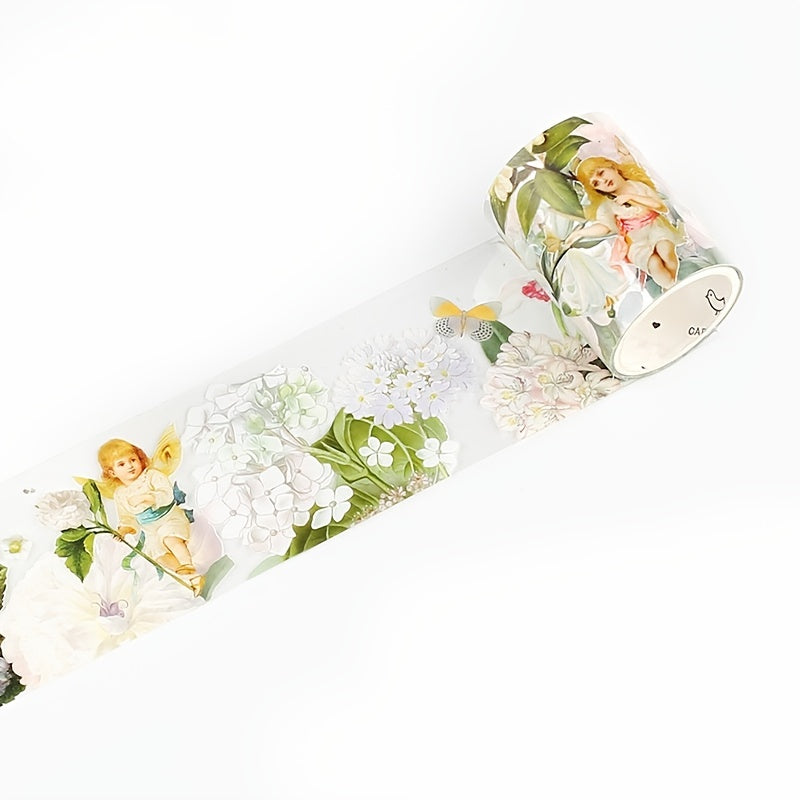 PET Tape Flowers All Over the Yard Series DIY Material Sticker