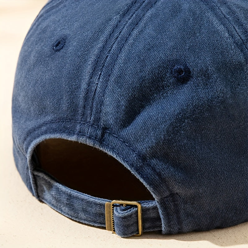 Cartoon Cat Printed Washed Baseball Cap Sun Protection Hat