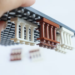 9pcs 1x4 ABS Bricks Balustrade Accessories Grey Coffee Durable