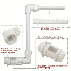 Adjustable Waterfall Fountain for Swimming Pool and Spa