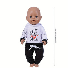 Girls Rompers Set 17 18 Inch dolls Birthday Holiday Clothes, Doll Not Included