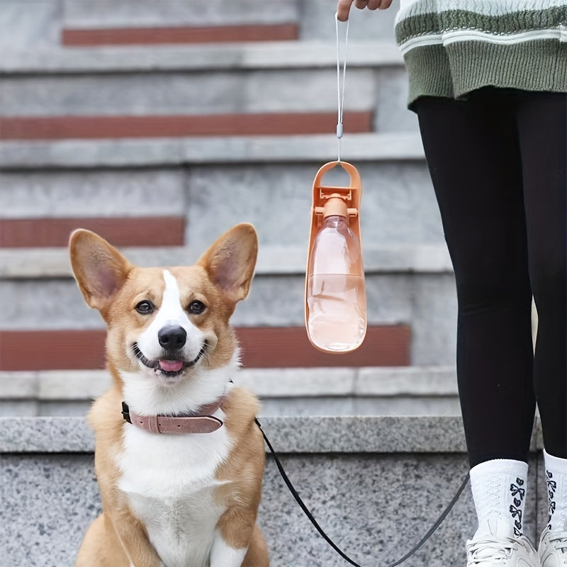 Portable Pet Dog Water Bottle Foldable Bowl Puppy Outdoor Drinking Bottle